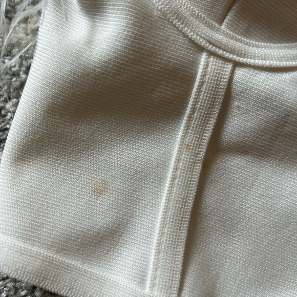 Strapless white feather corset Superdown size XS - Picture 2 of 4